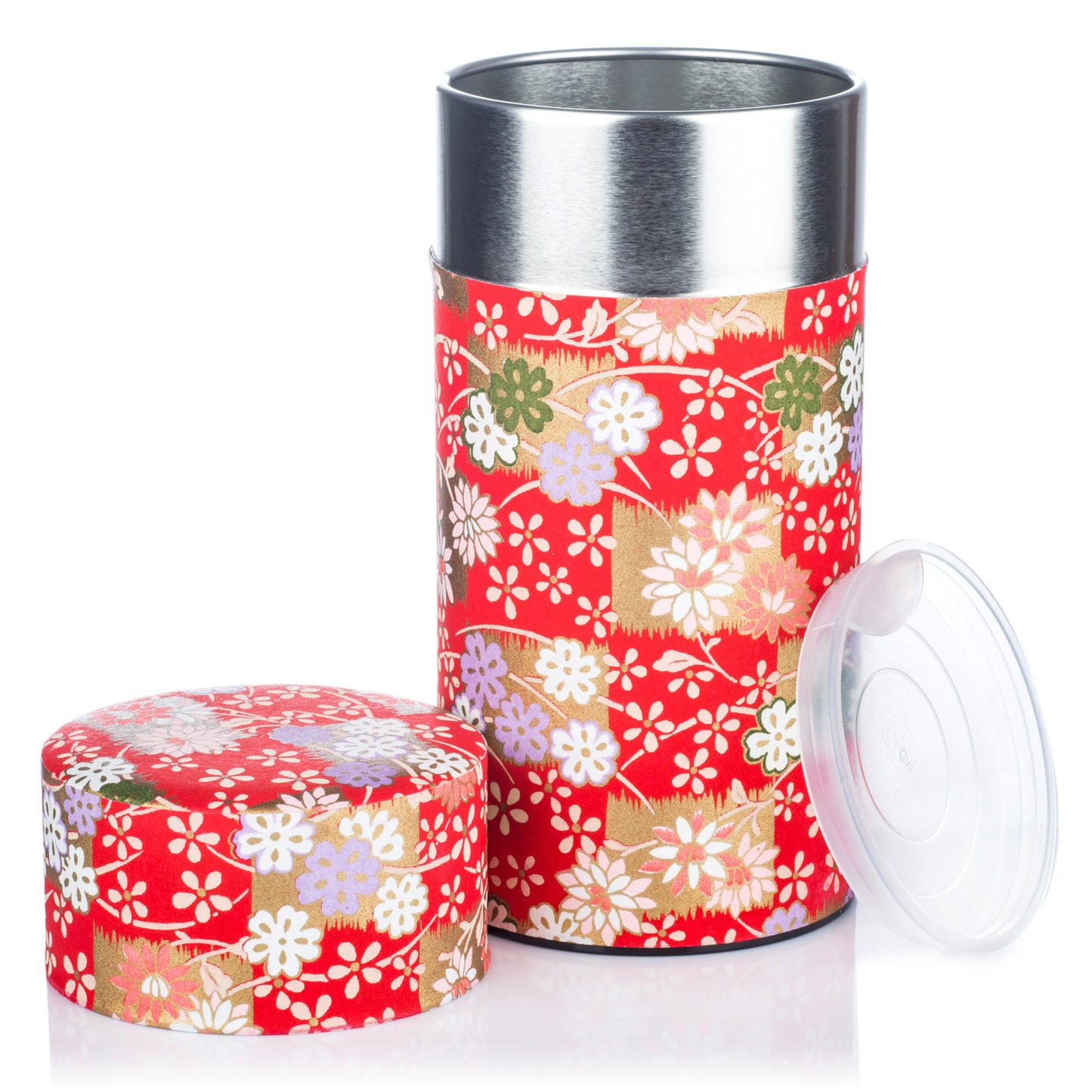 Large Red Japanese Tea Caddy