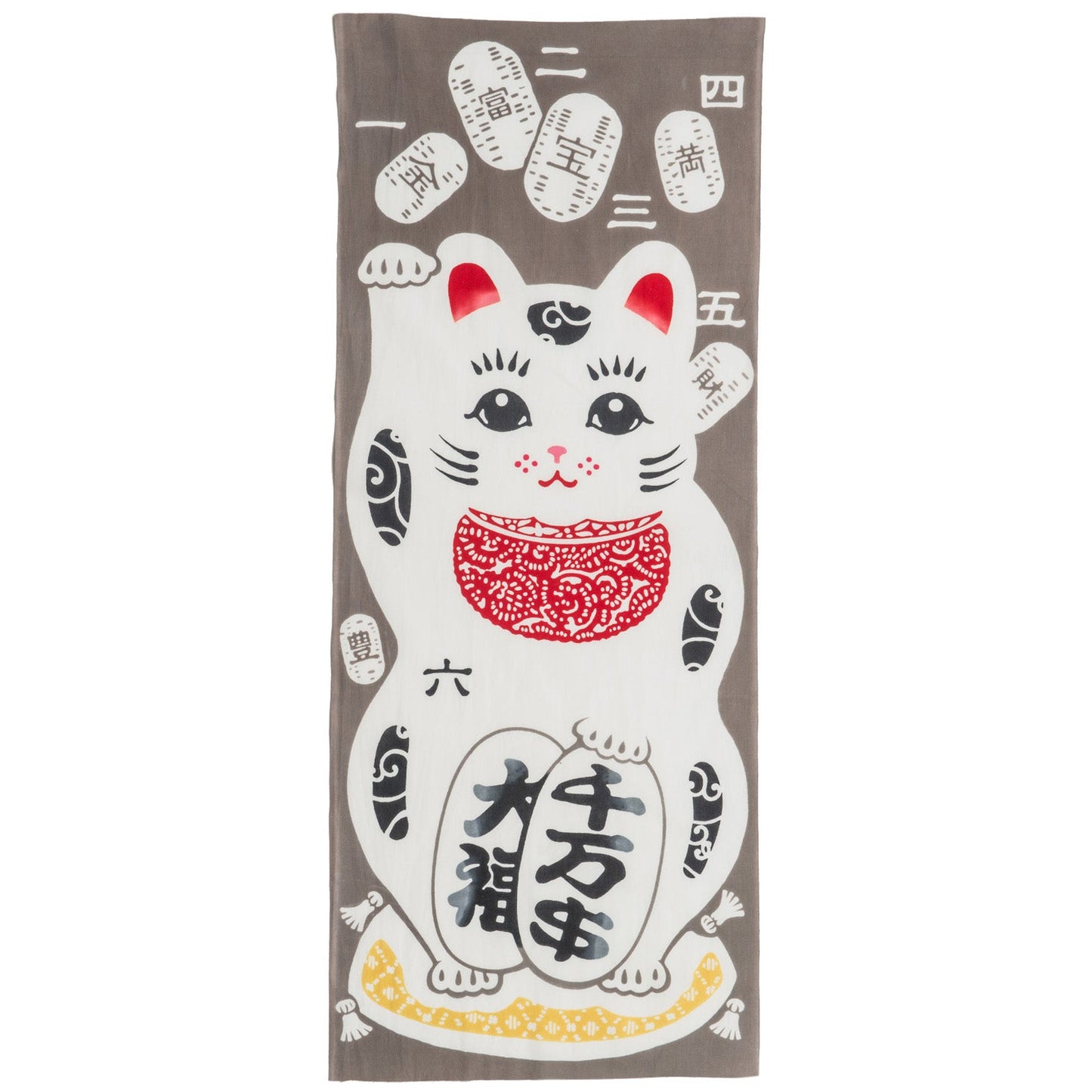 Maneki Neko Traditional Cotton Japanese Tenugui