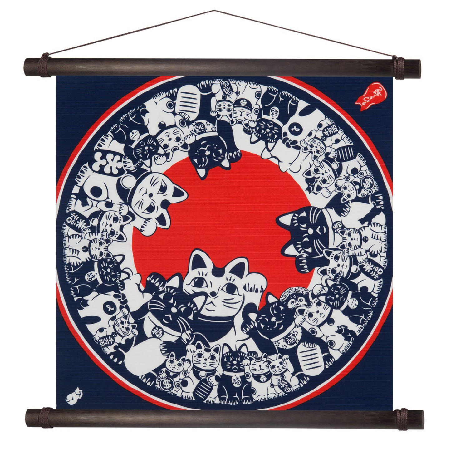 Medium Japanese Tapestry Hanging Poles