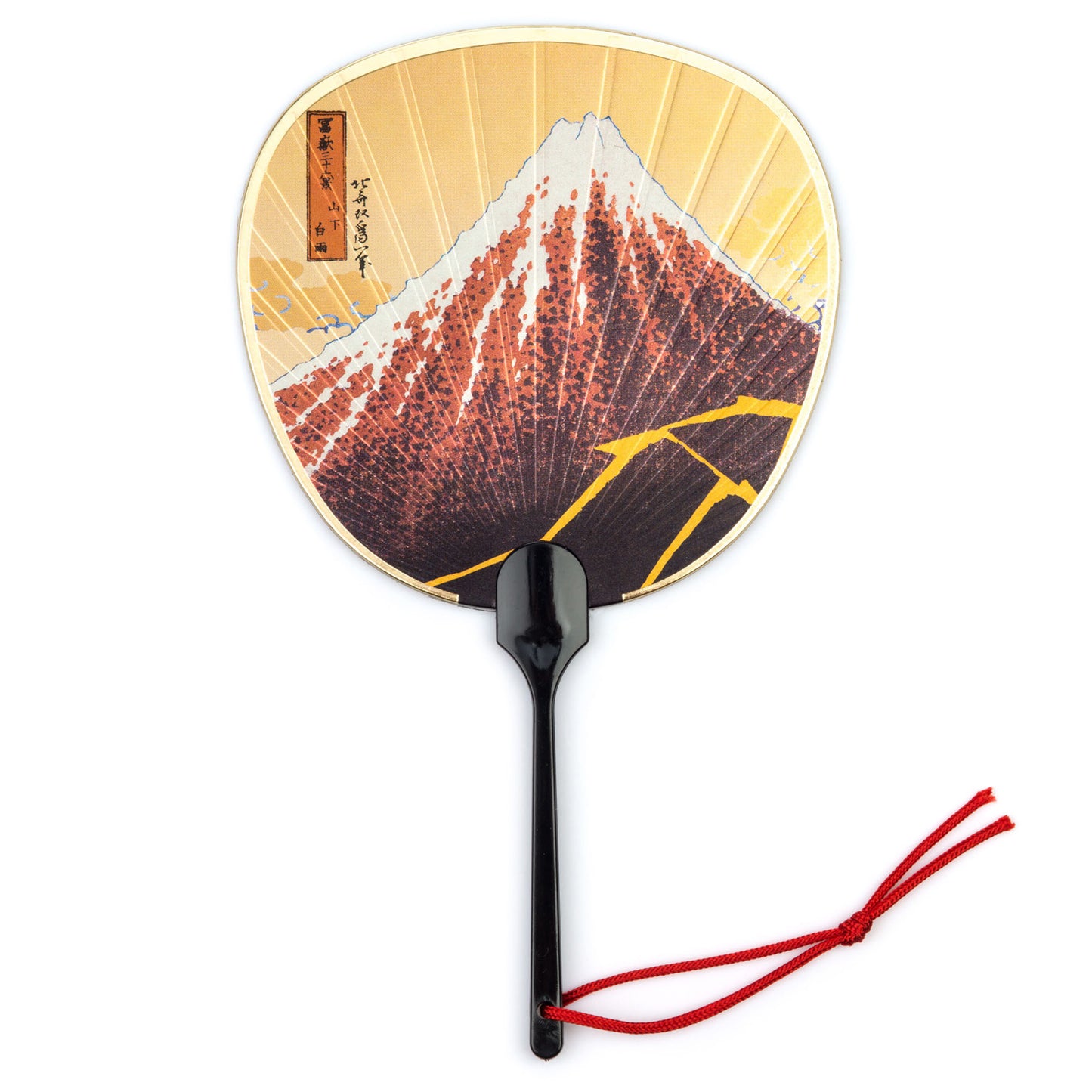 Mount Fuji Fan Japanese Greetings Card