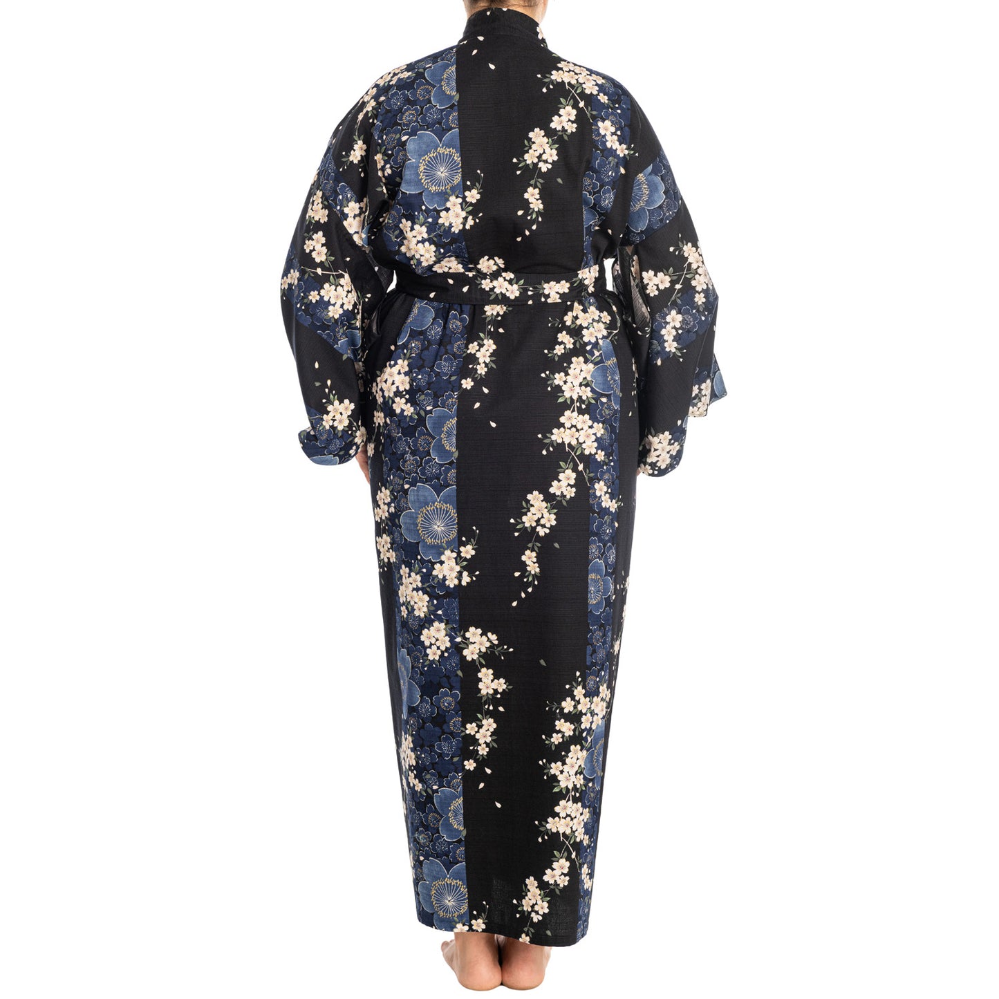 Navy Cherry Blossom Extra Large Japanese Yukata