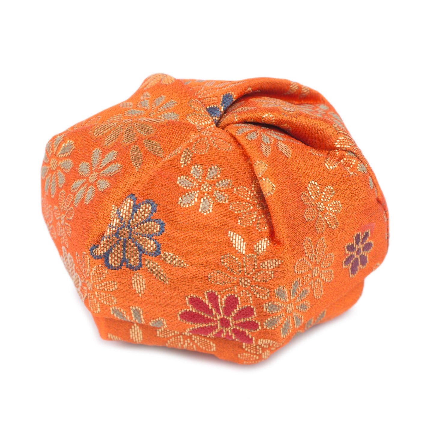 Orange Floral Traditional Japanese Jewellery Box