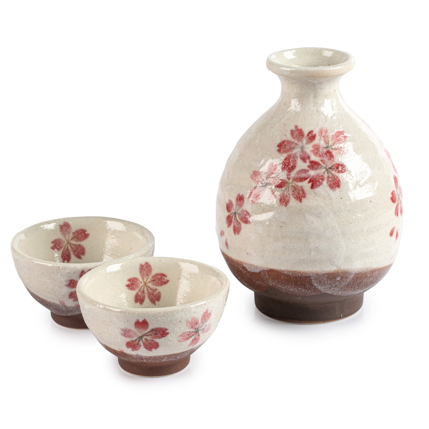 Pink Cherry Blossom Japanese Sake Set