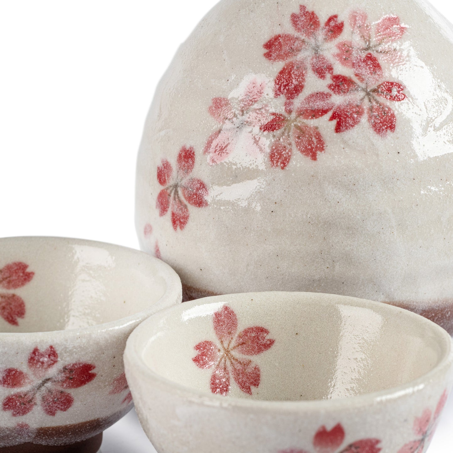 Pink Cherry Blossom Japanese Sake Set