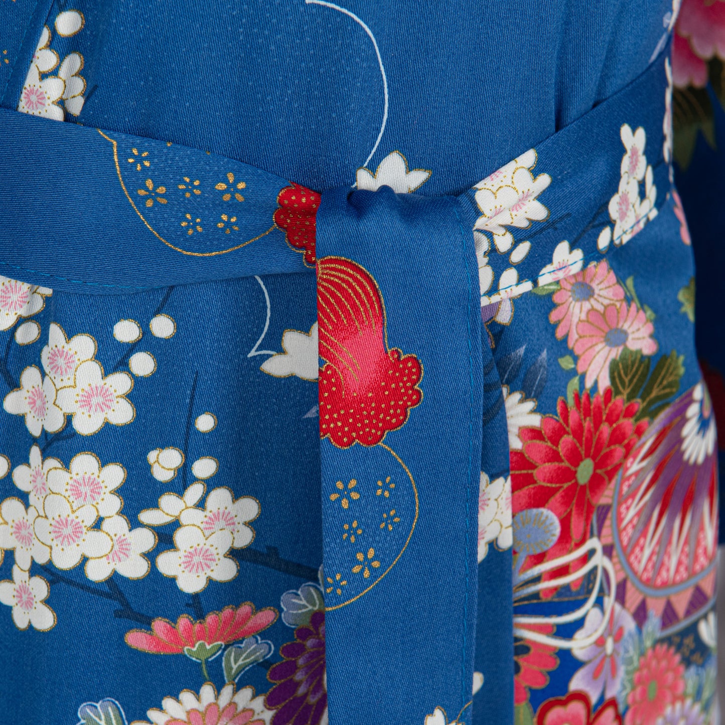 Princess Blue Age 8 to 9 Japanese Girls Kimono