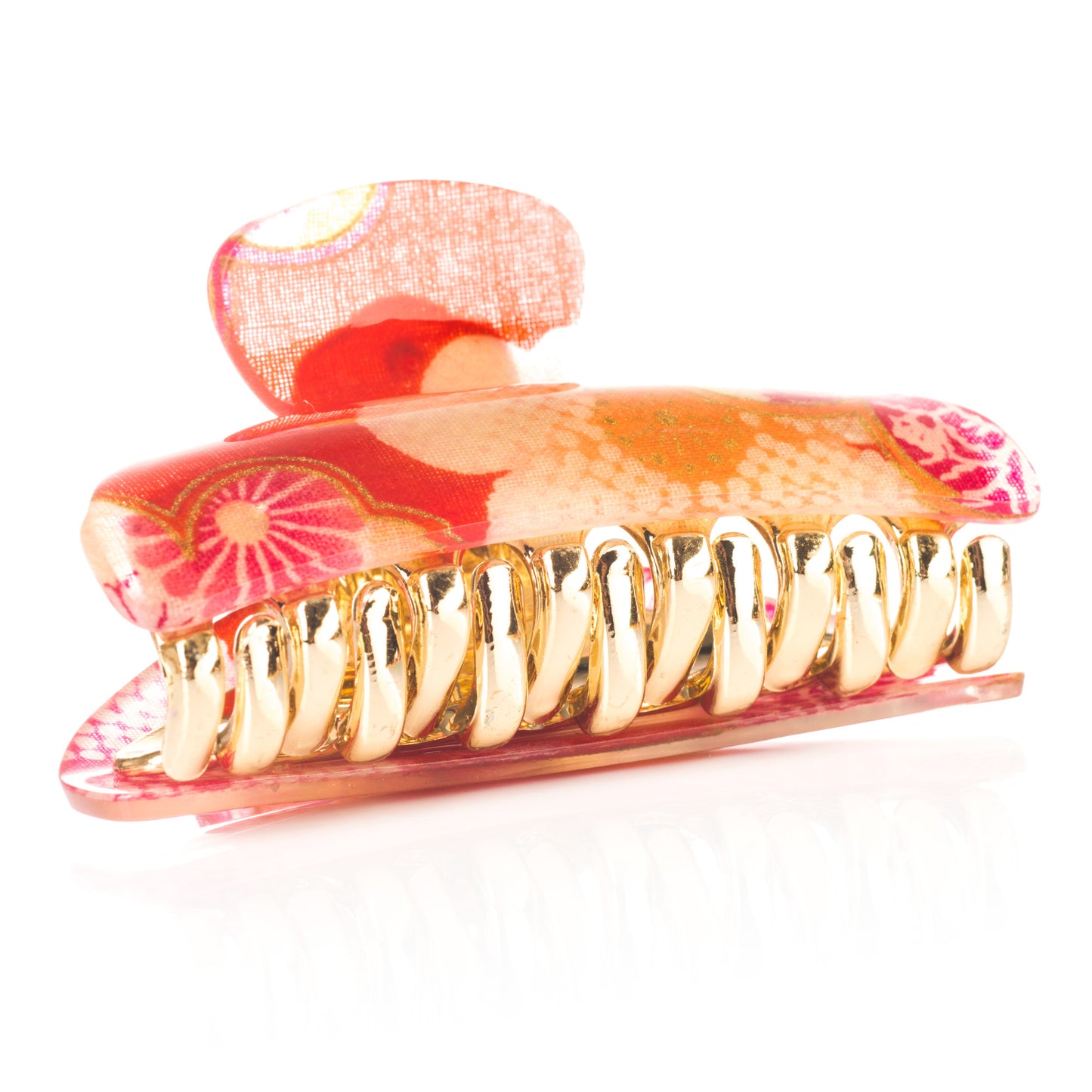 Red Cherry Blossom Japanese Hair Claw