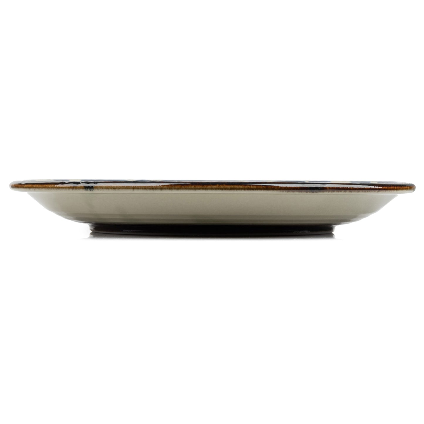 Ruri Karakusa Premium Japanese Large Plate side