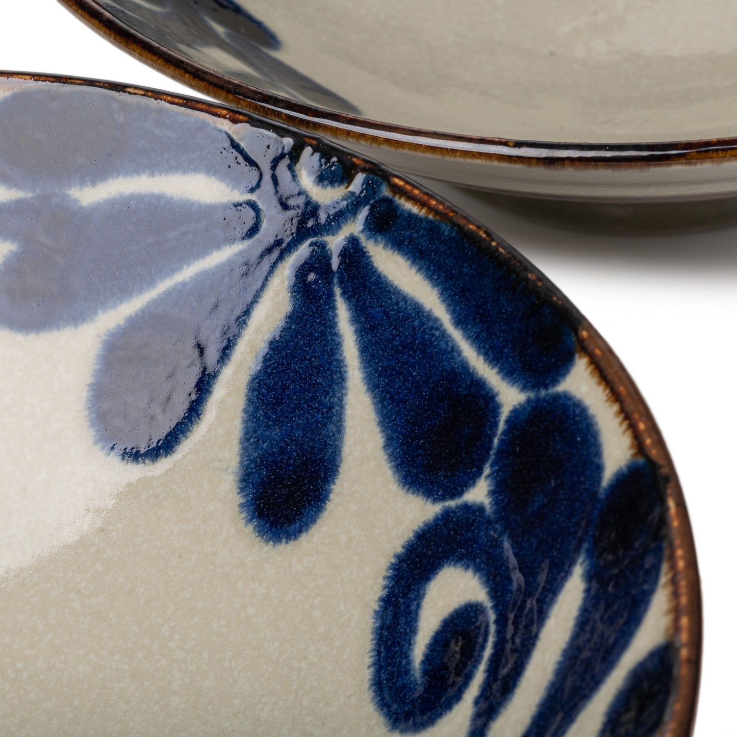 Ruri Karakusa Premium Japanese Pasta Bowl Set