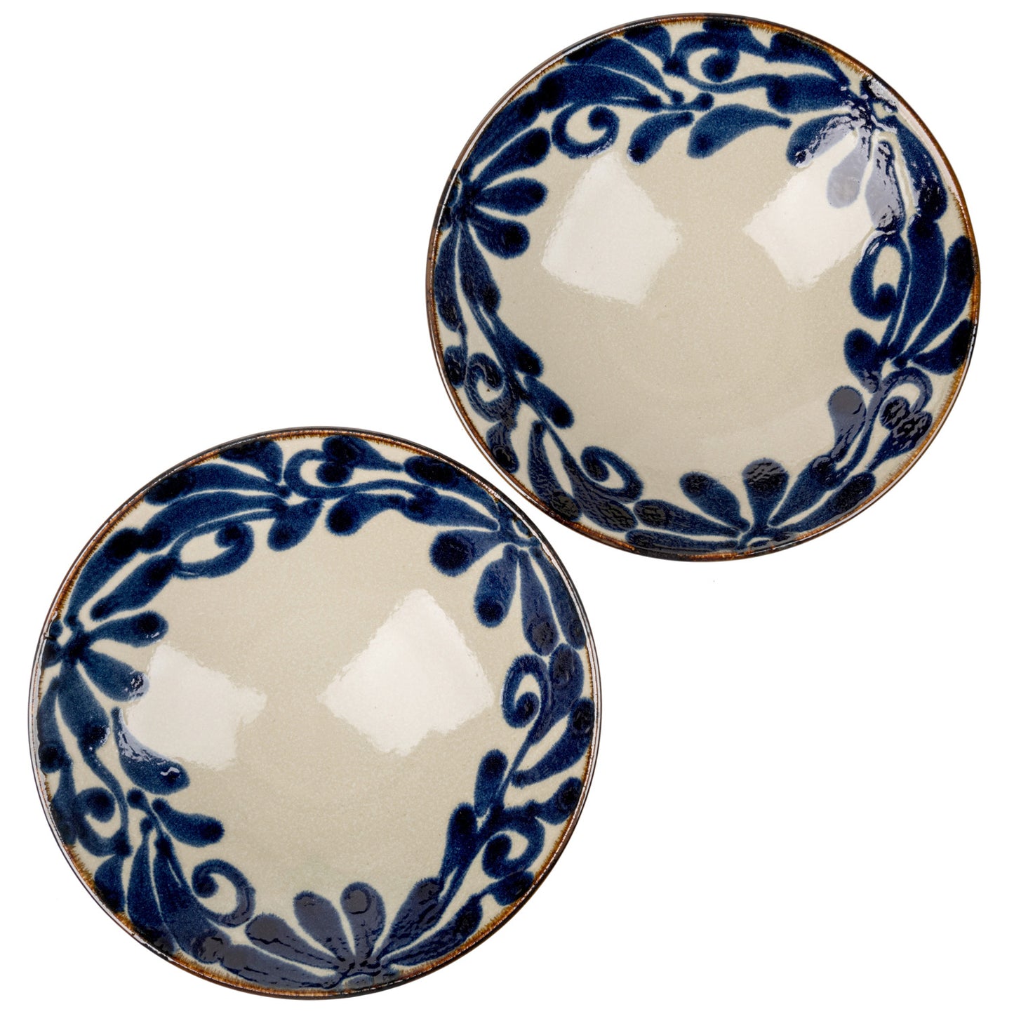 Ruri Karakusa Premium Japanese Pasta Bowl Set