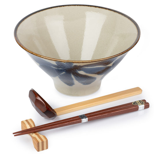 Ruri Karakusa Premium Japanese Ramen Bowl Set