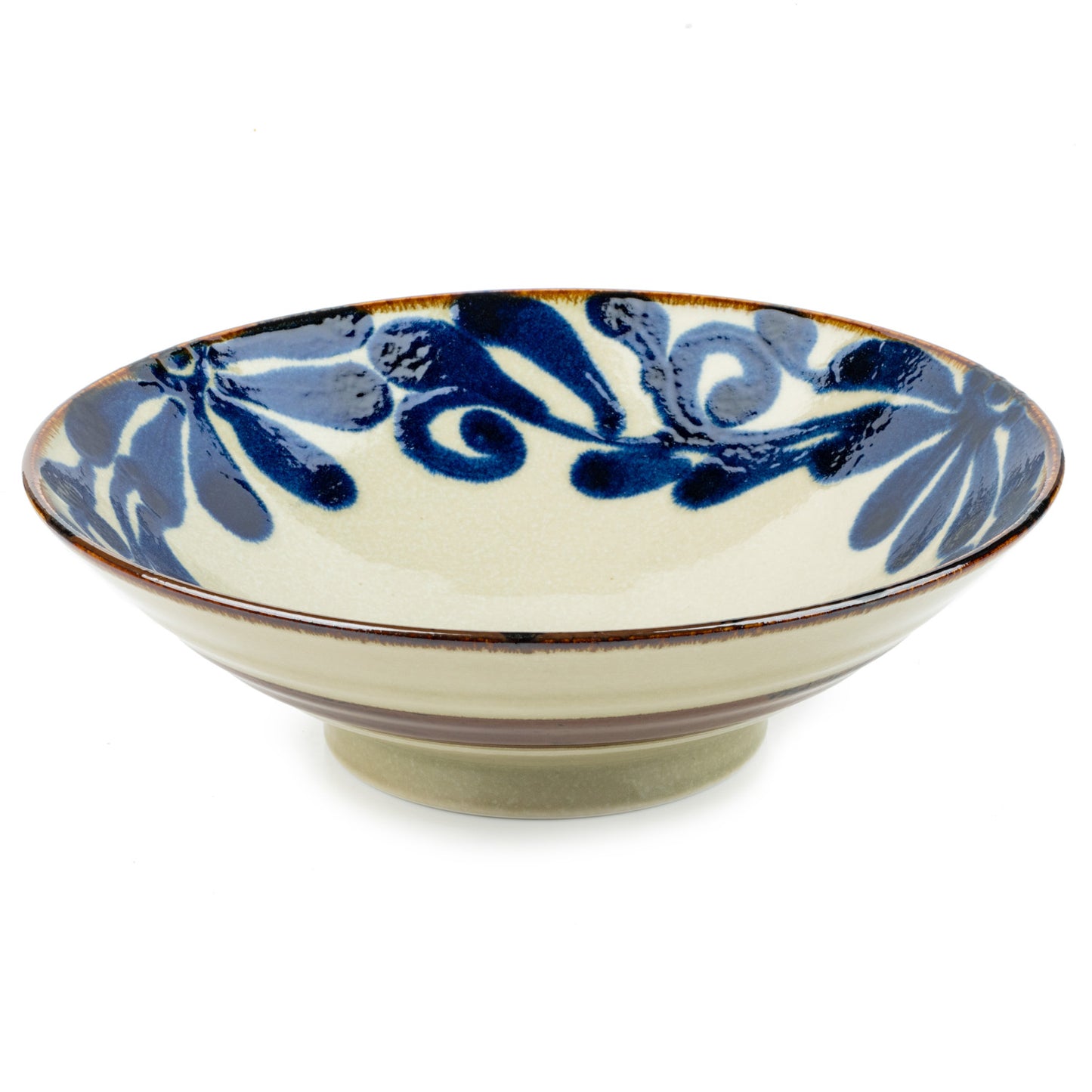 Ruri Karakusa Premium Japanese Serving Bowl