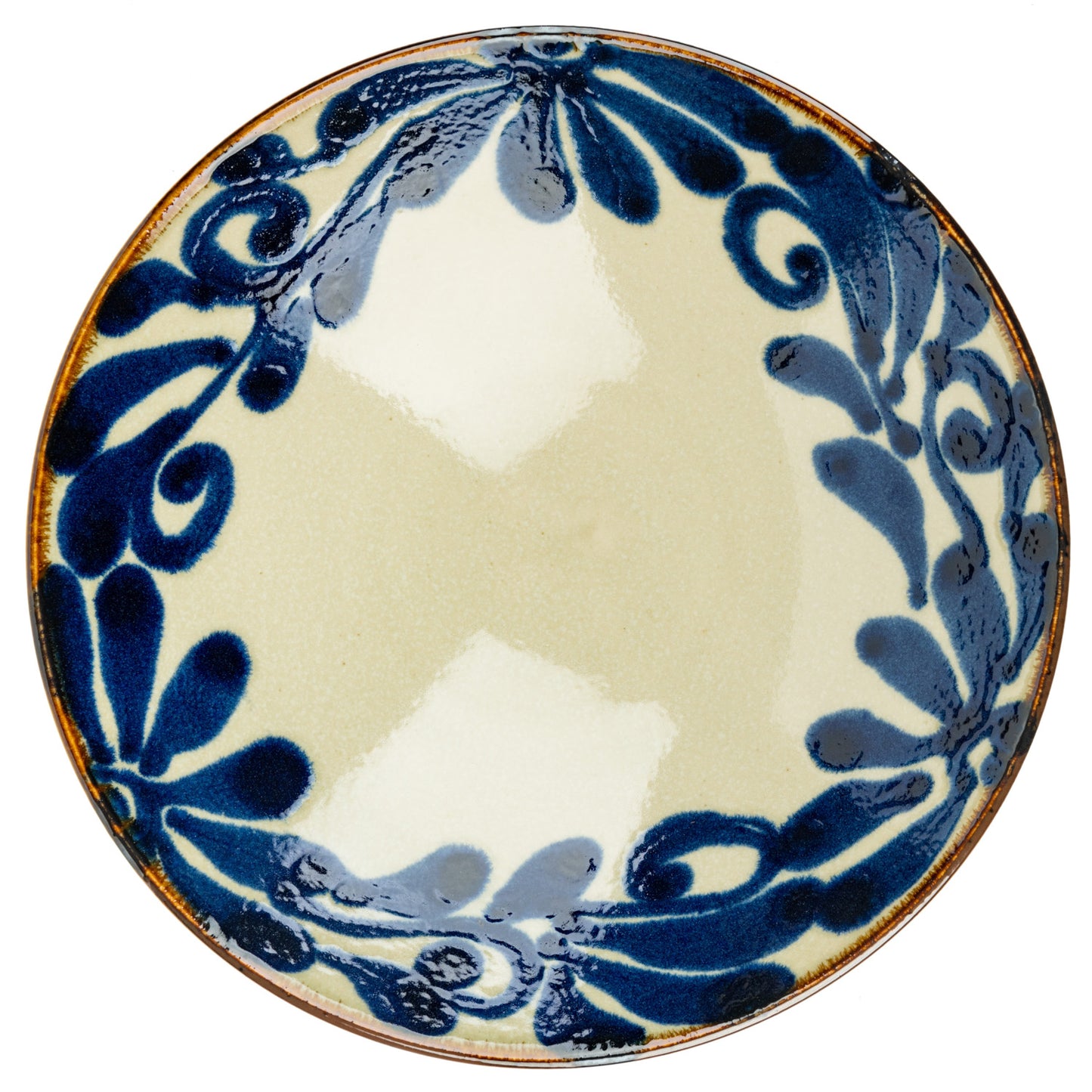 Ruri Karakusa Premium Japanese Serving Bowl