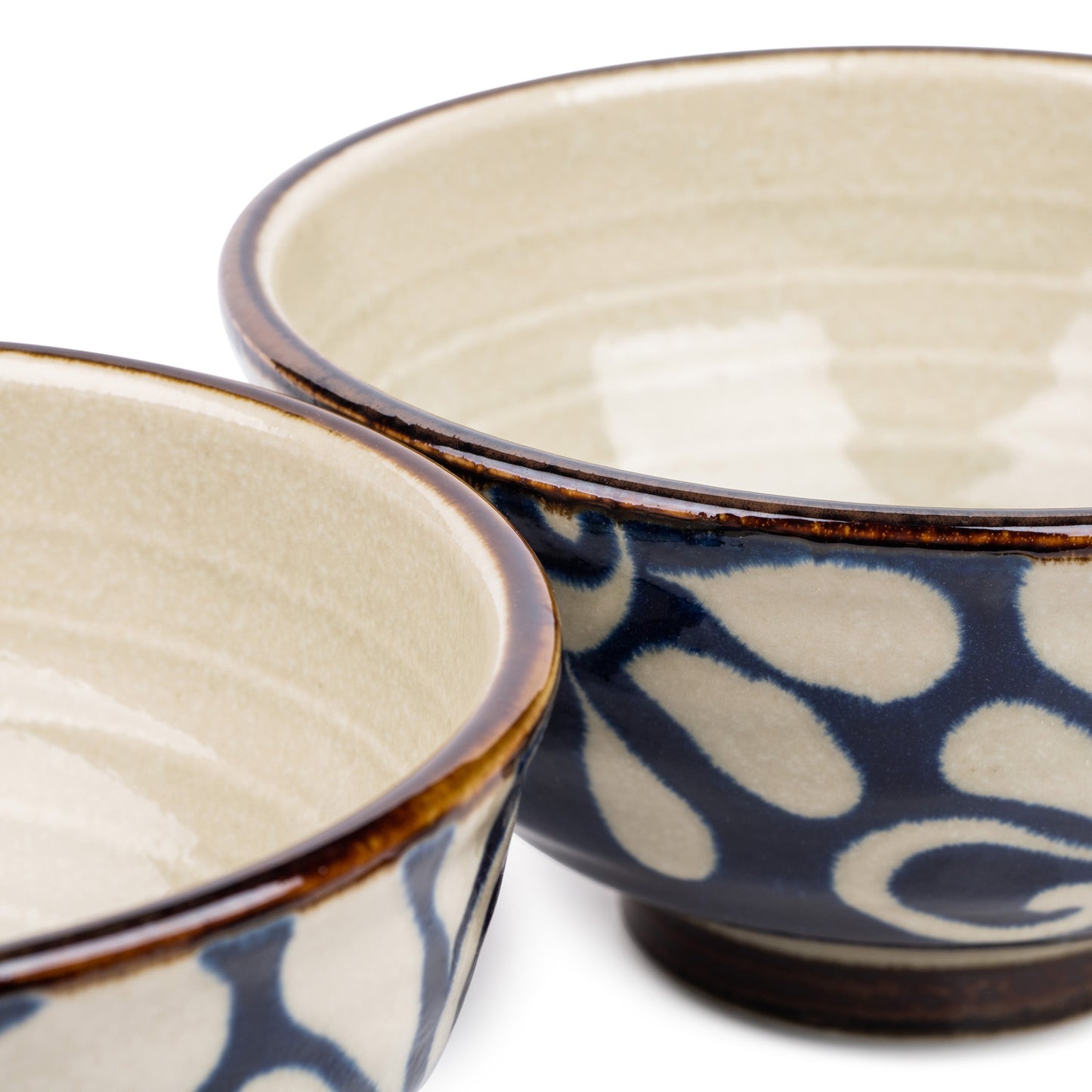 Ruri Karakusa Premium Japanese Udon Noodle Bowl Set detail