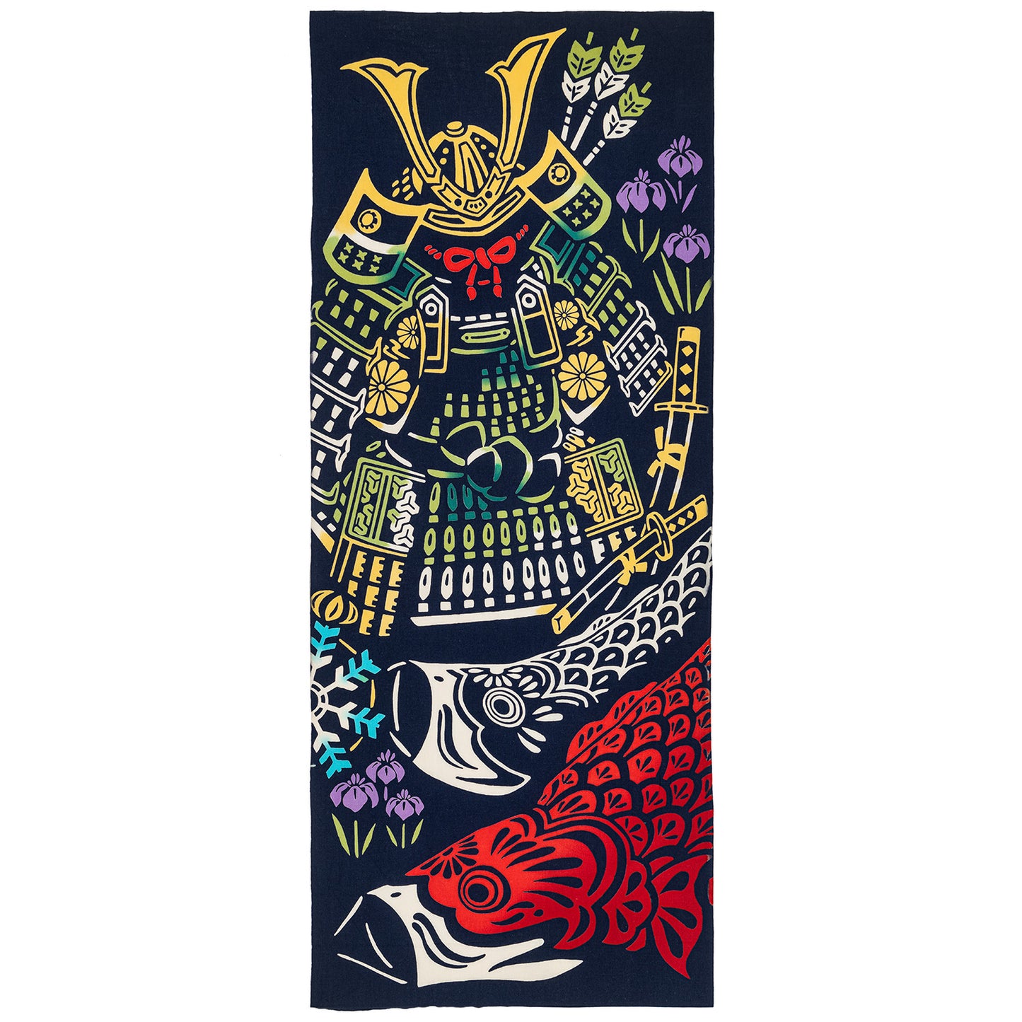 Samurai and Koi Japanese Tapestry Set