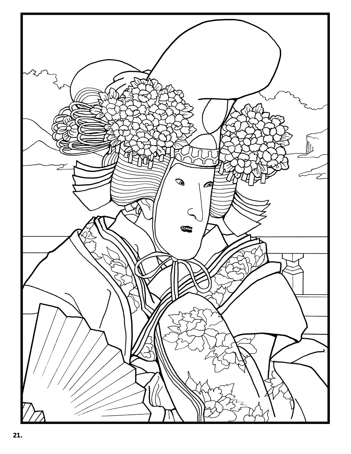 Samurai Japanese Colouring Book