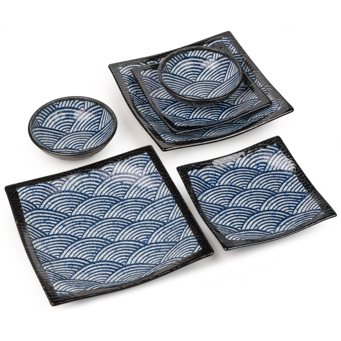 Seikaiha 6pce Japanese Dinner Gift Set