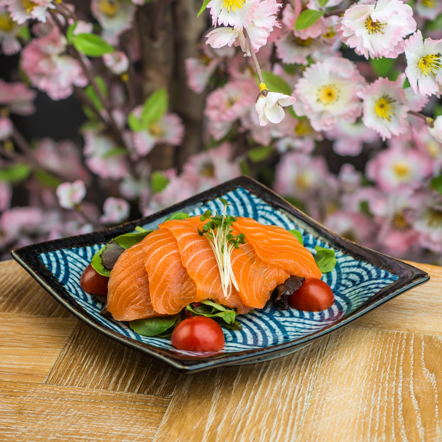 Seikaiha Traditional Japanese Sushi Plate