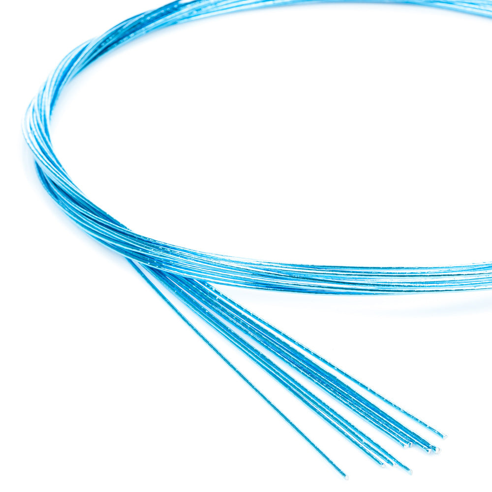 Shiny Blue Japanese Mizuhiki Cords