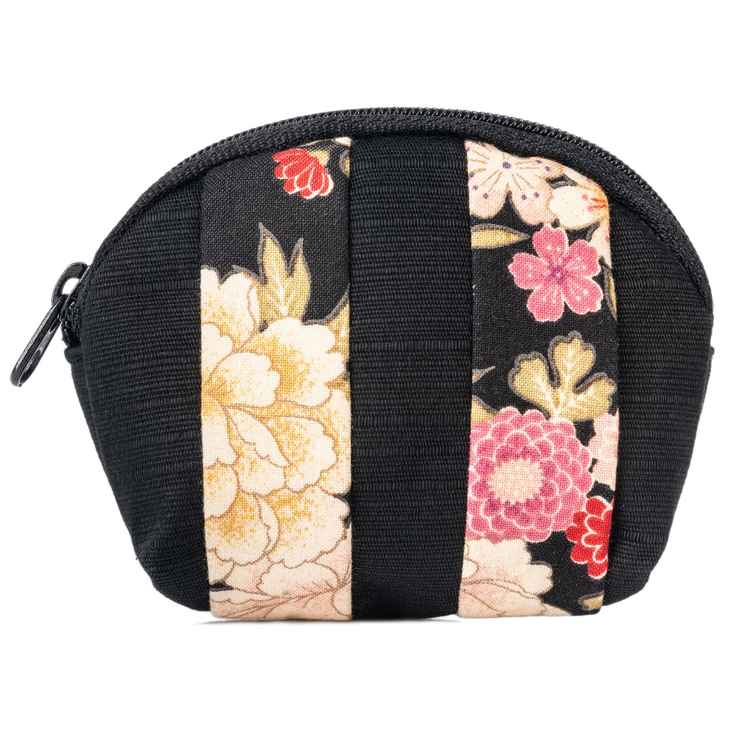 Small Jet Black Japanese Pouch Bag
