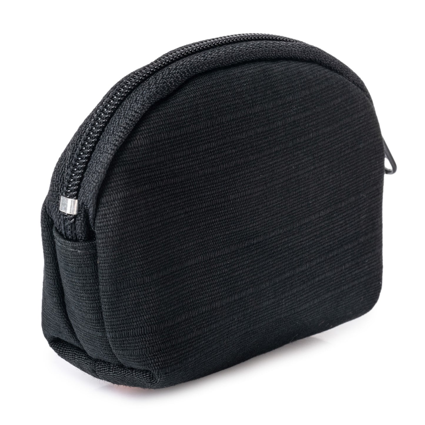 Small Jet Black Japanese Pouch Bag