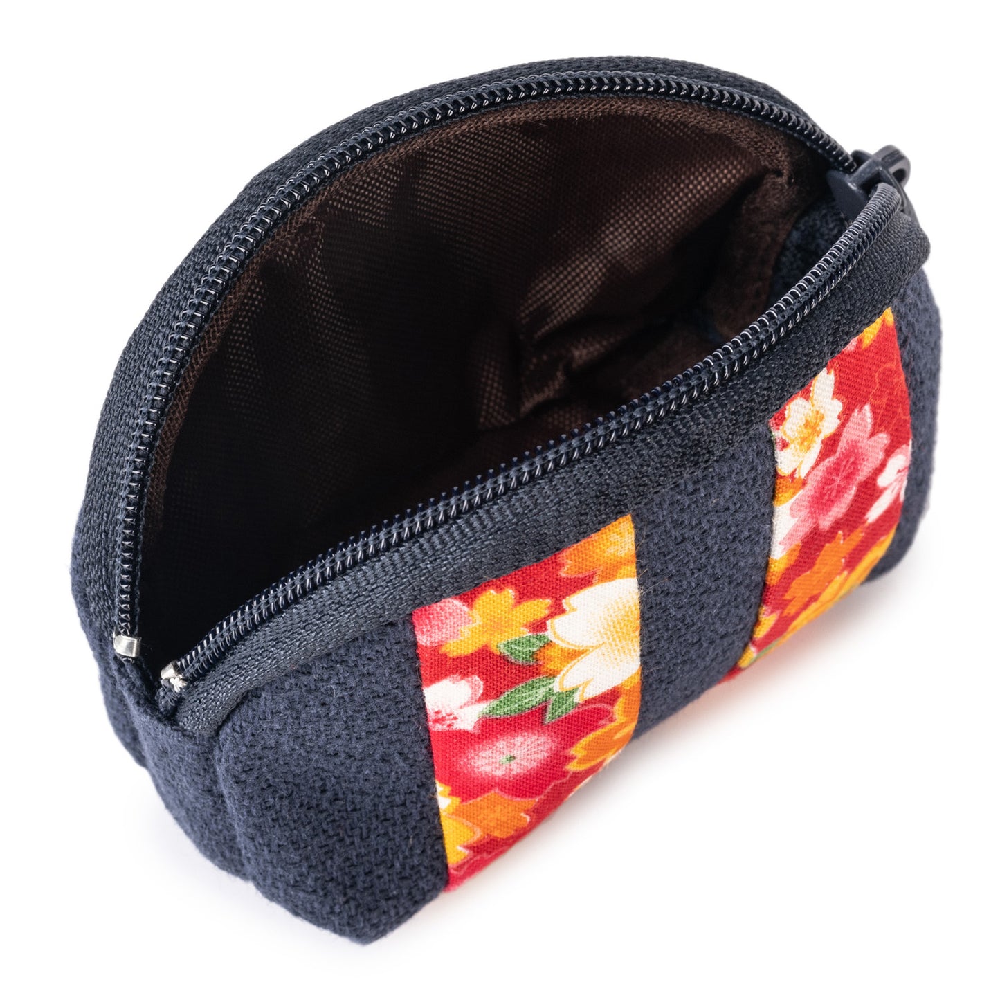 Small Navy Blue Japanese Pouch Bag