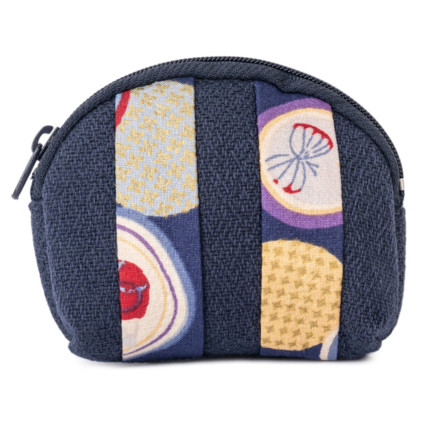 Small Navy Blue Japanese Pouch Bag