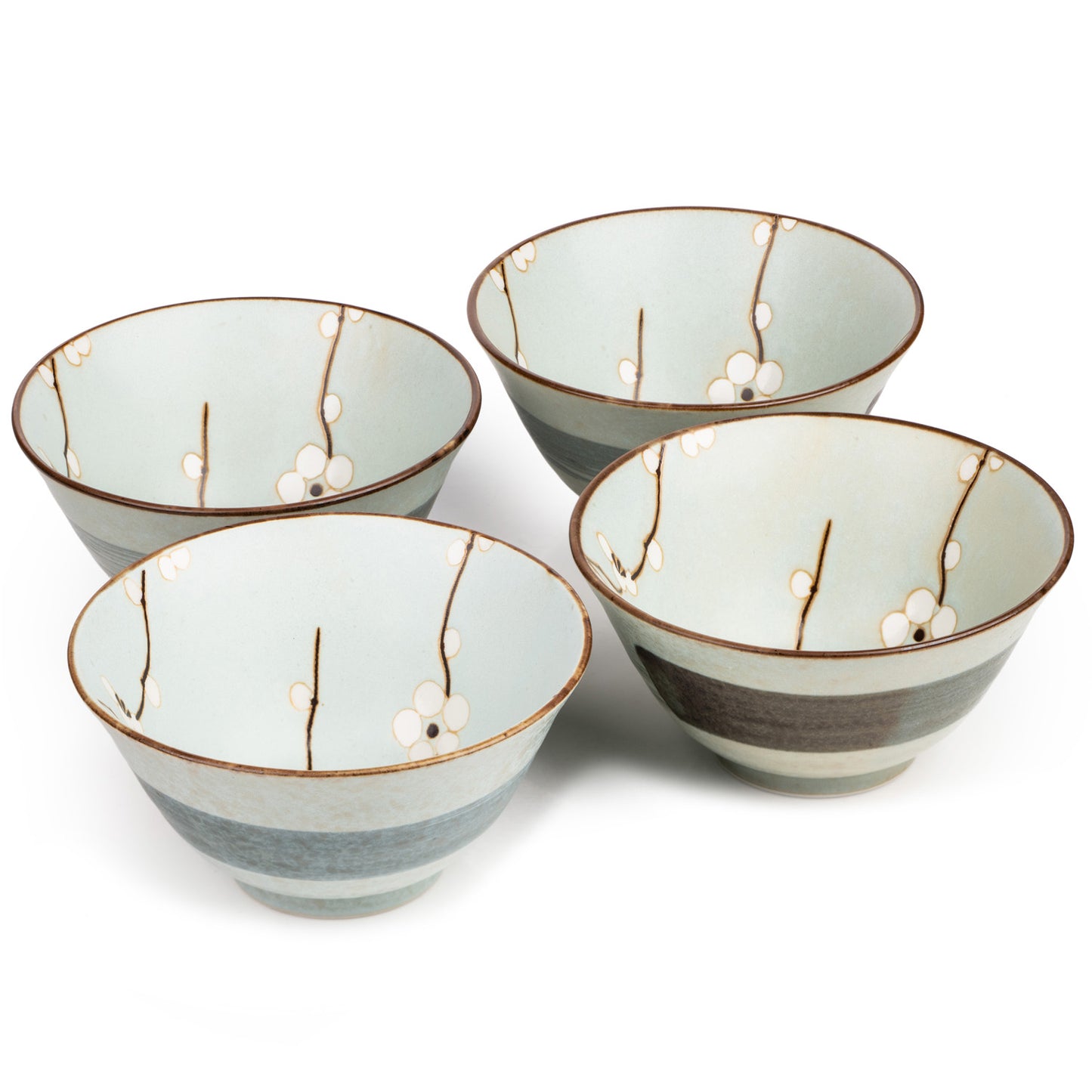 Soushun Cherry Blossom Japanese Rice Bowl Set