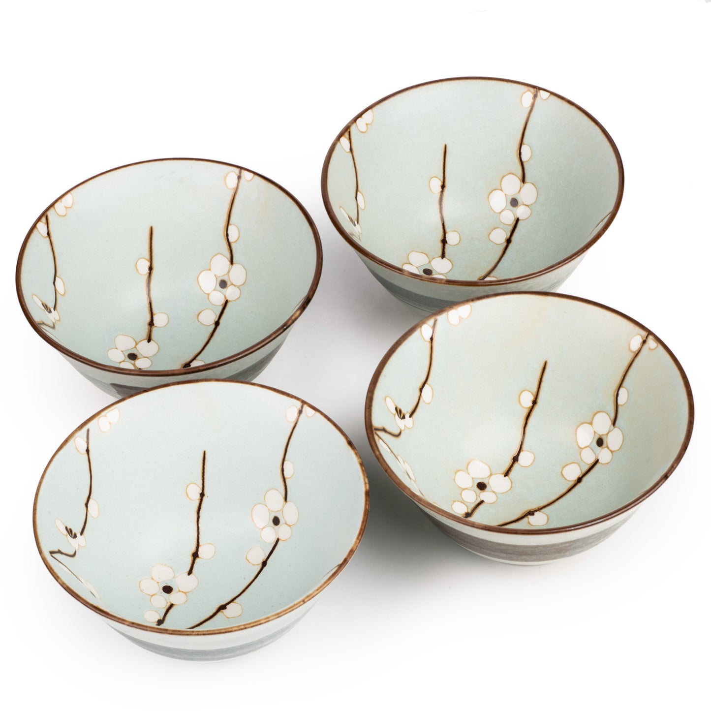 Soushun Cherry Blossom Japanese Rice Bowl Set