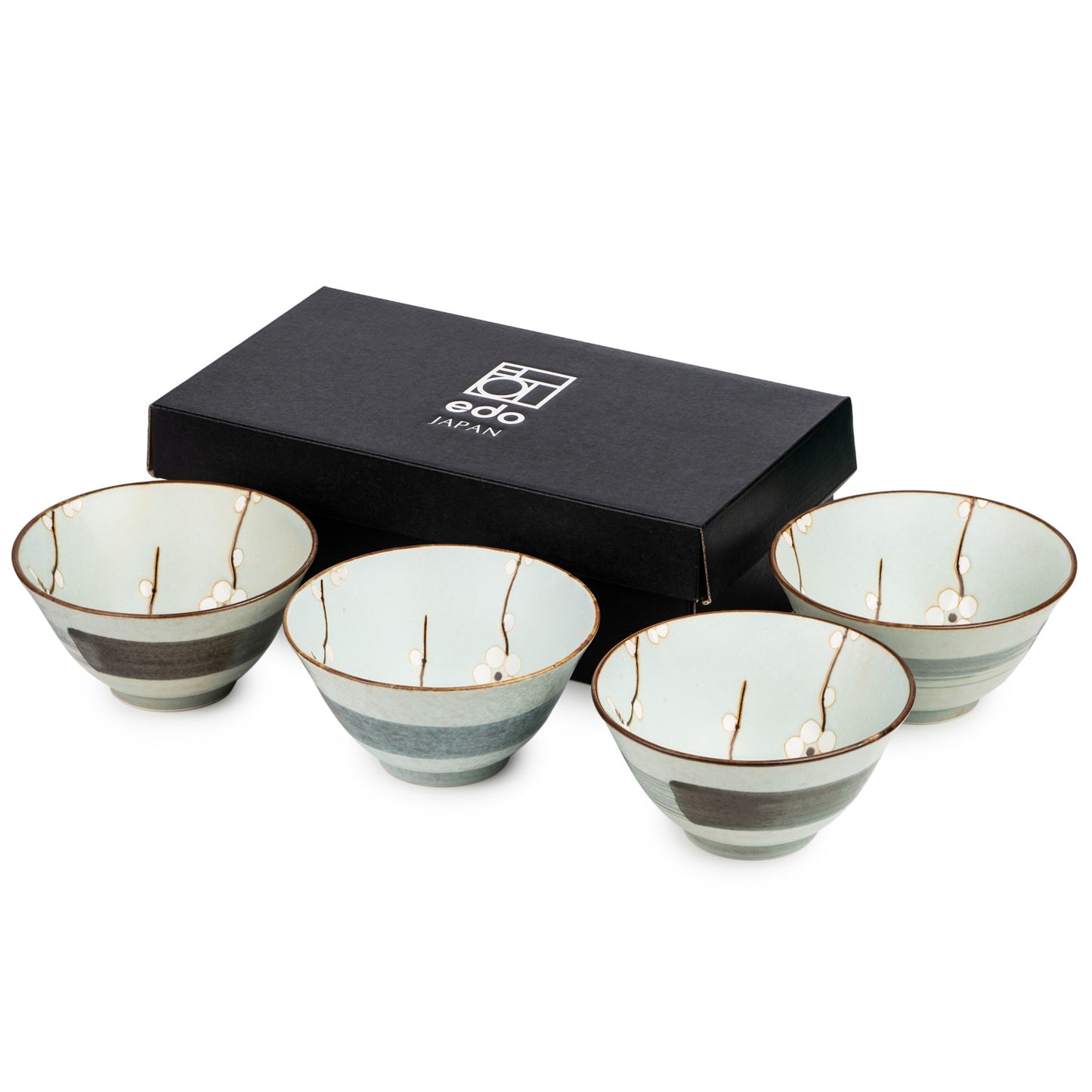 Soushun Cherry Blossom Japanese Rice Bowl Set