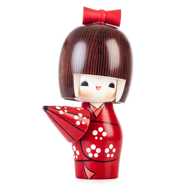 Sunny Weather Happy Girl Kokeshi Doll