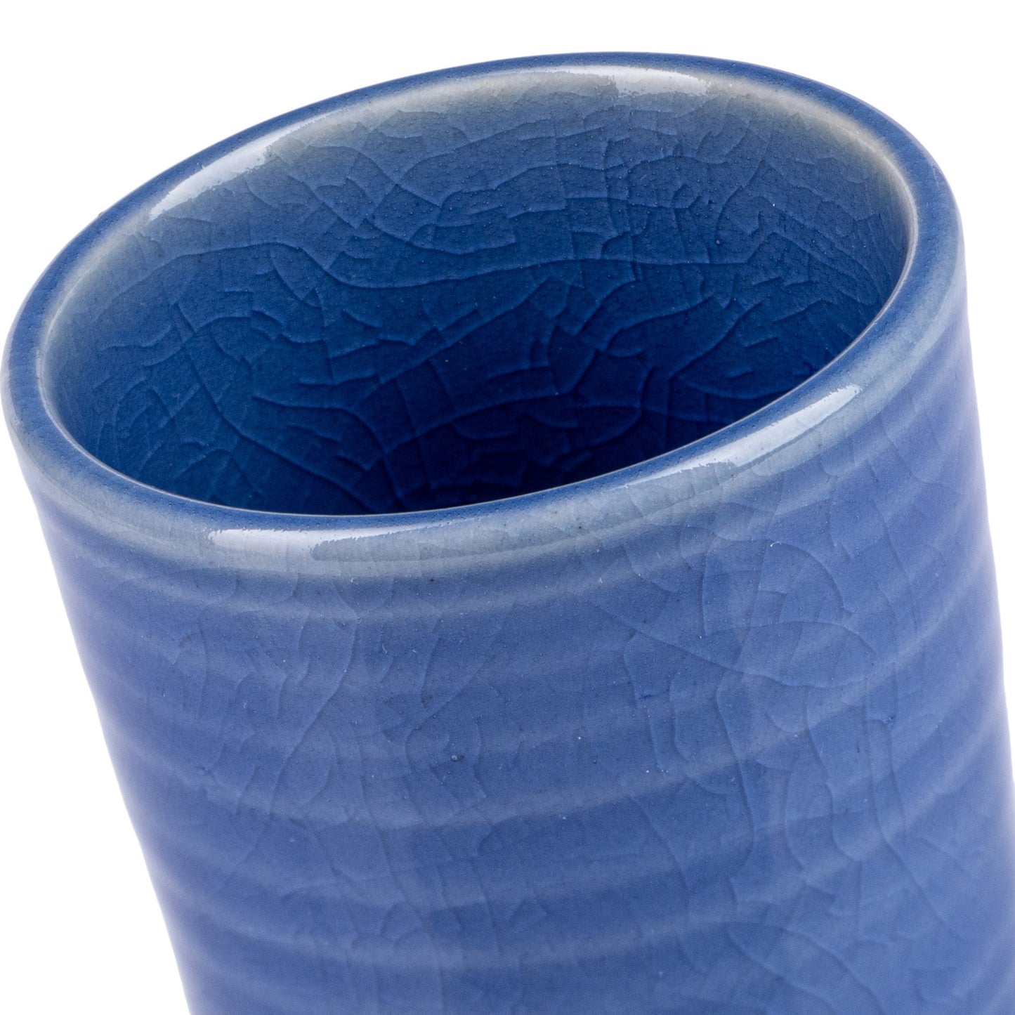 Tall Blue Quality Japanese Sake Cup