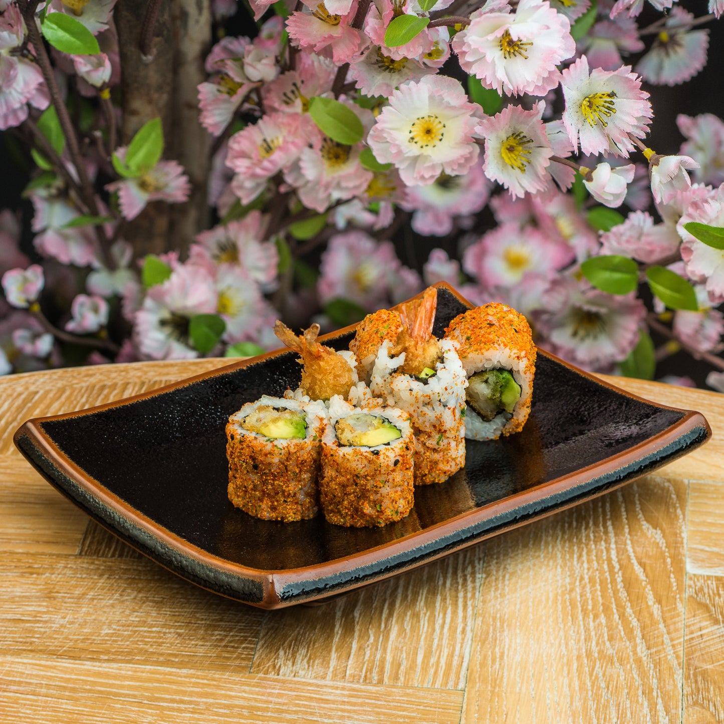 Tenmoku Black Japanese Dinner Plate