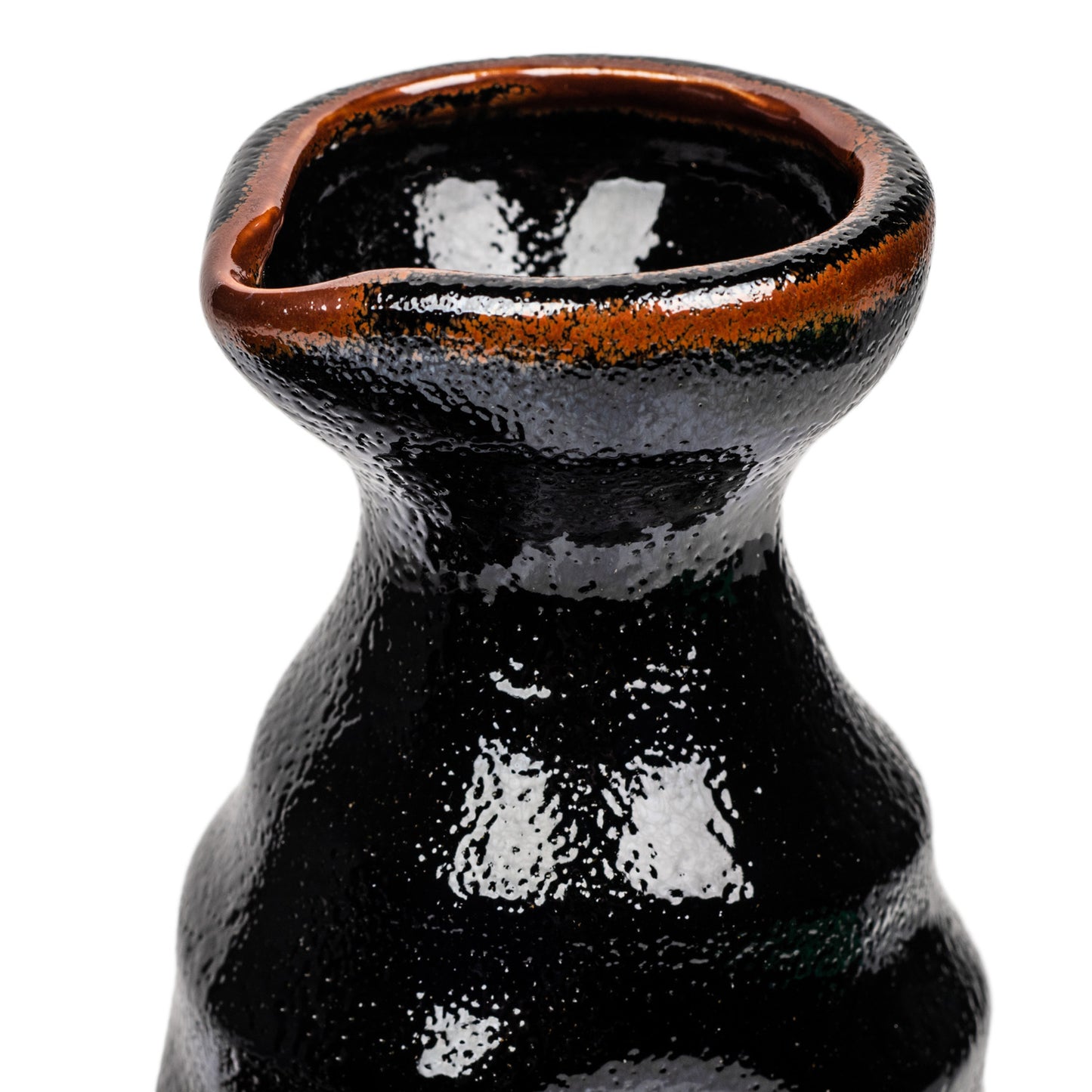 Tenmoku Black Japanese Sake Set