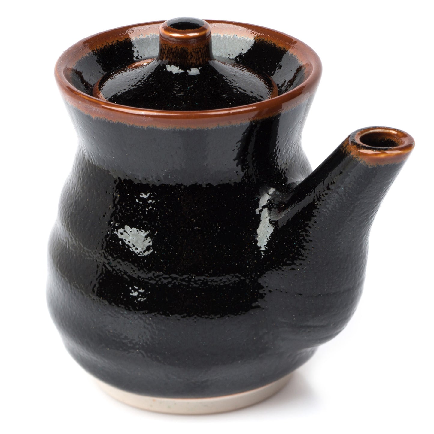 Tenmoku Black Japanese Soy Sauce Pot