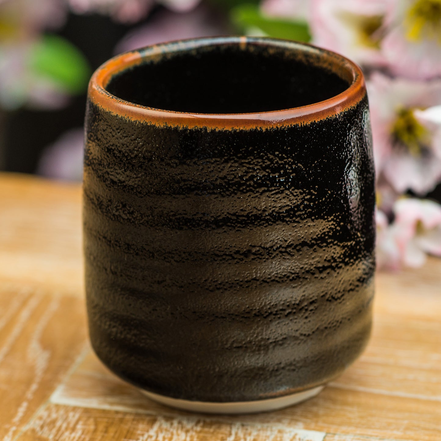 Tenmoku Black Japanese Teacup