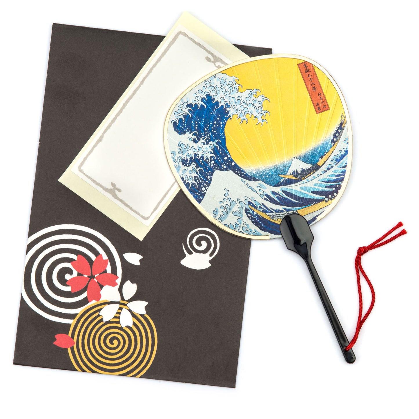 The Great Wave Japanese Fan Card