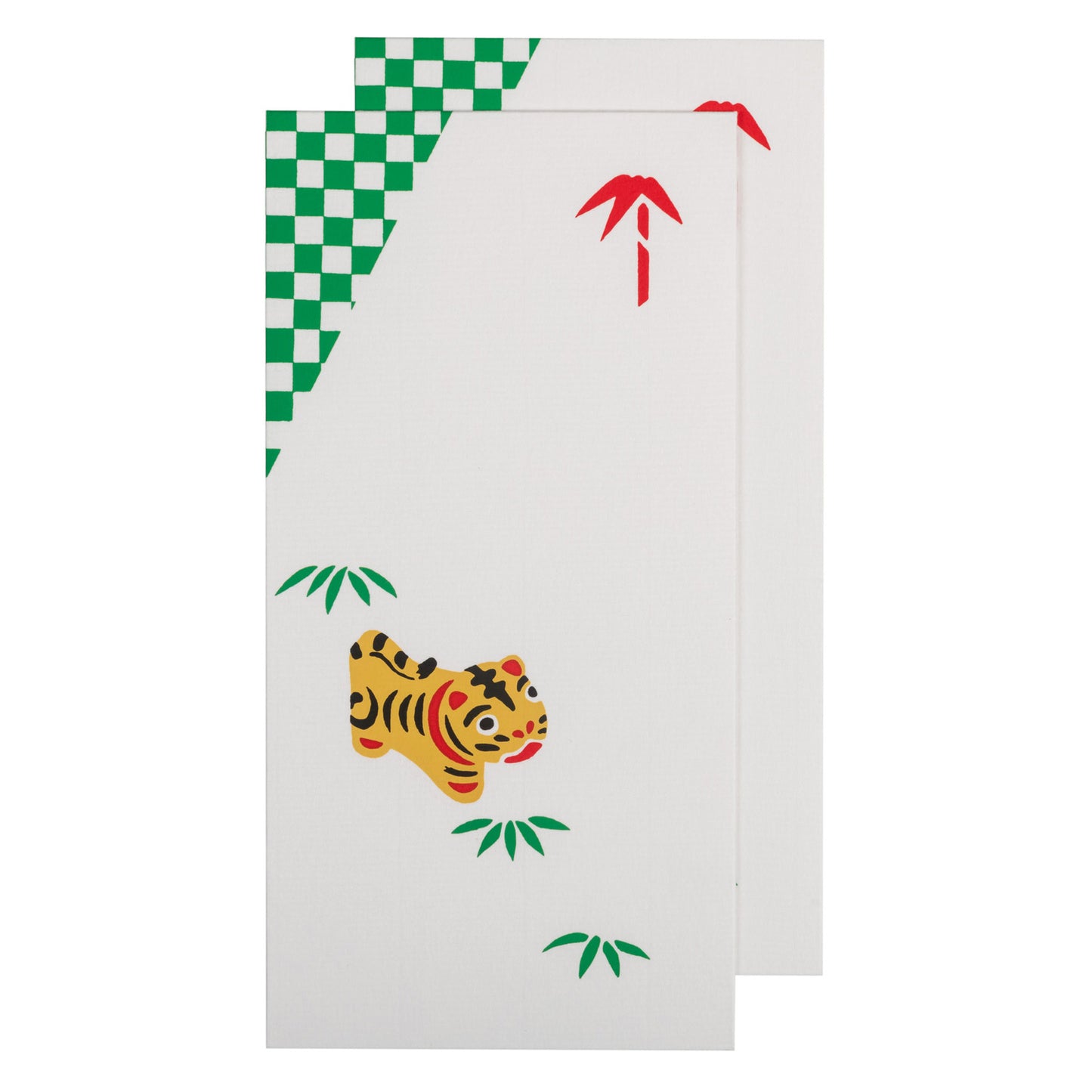 Tiger and Bamboo Pack 2 Large Pochi Bukuro