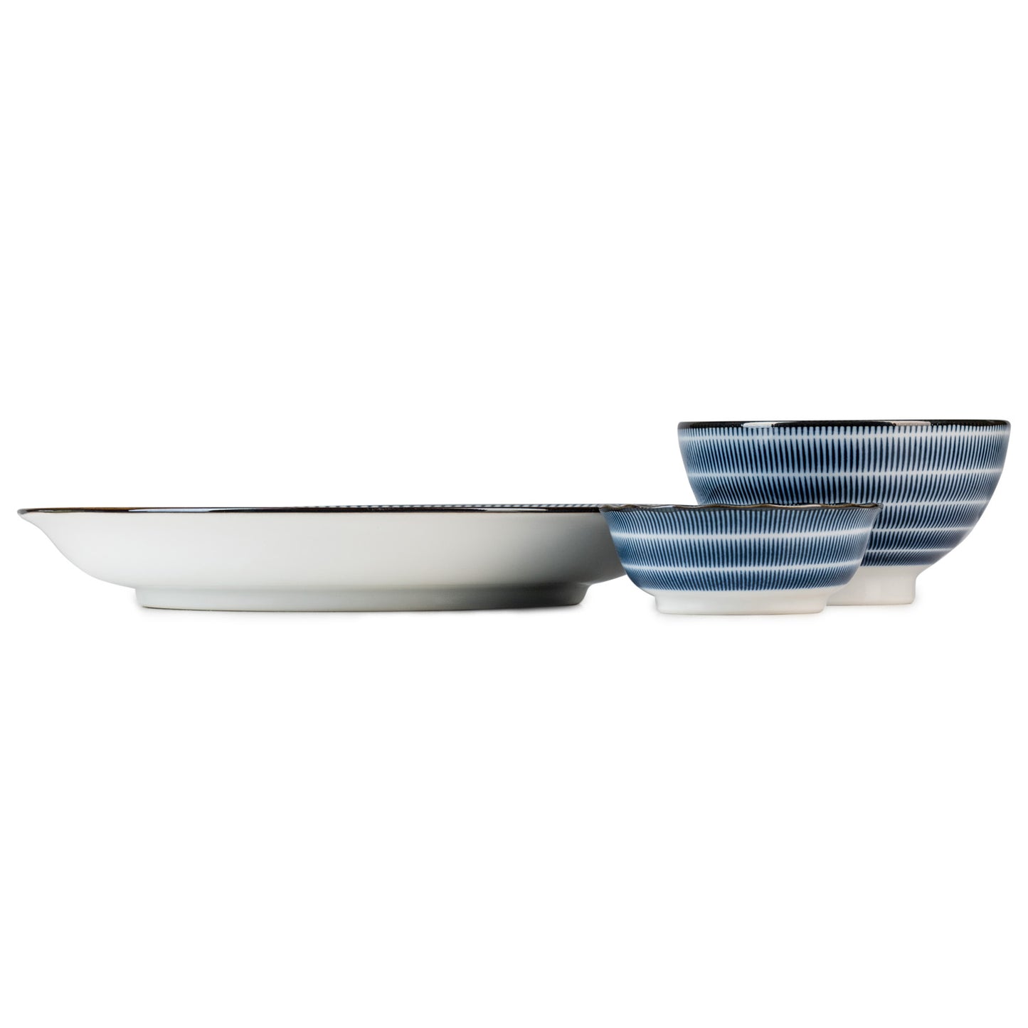 Tochiri Japanese Bowl and Plate Gift Set