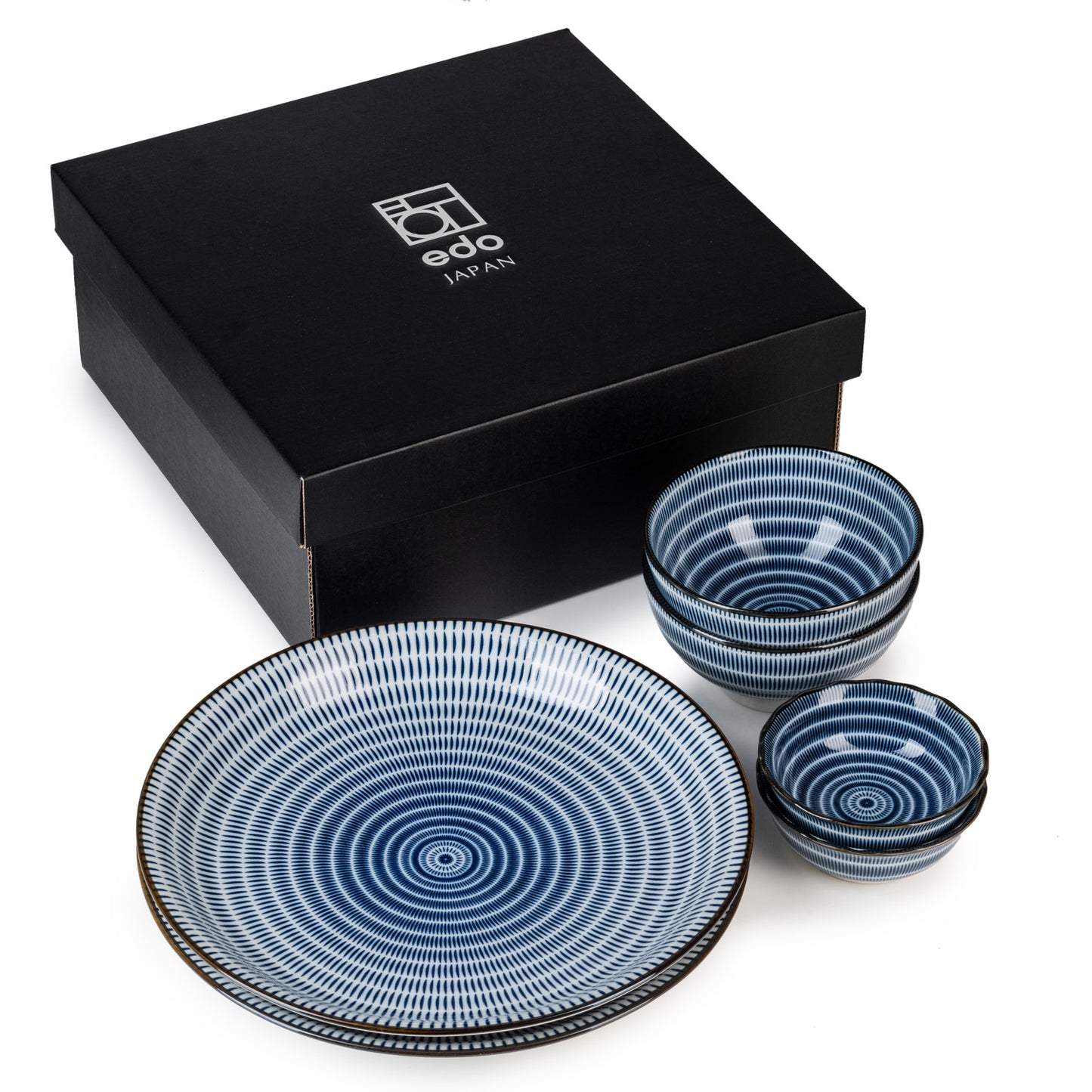 Tochiri Japanese Bowl and Plate Gift Set