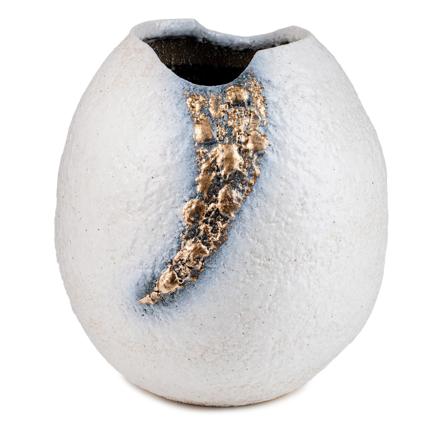 White and Gold Kinsai Quality Japanese Vase
