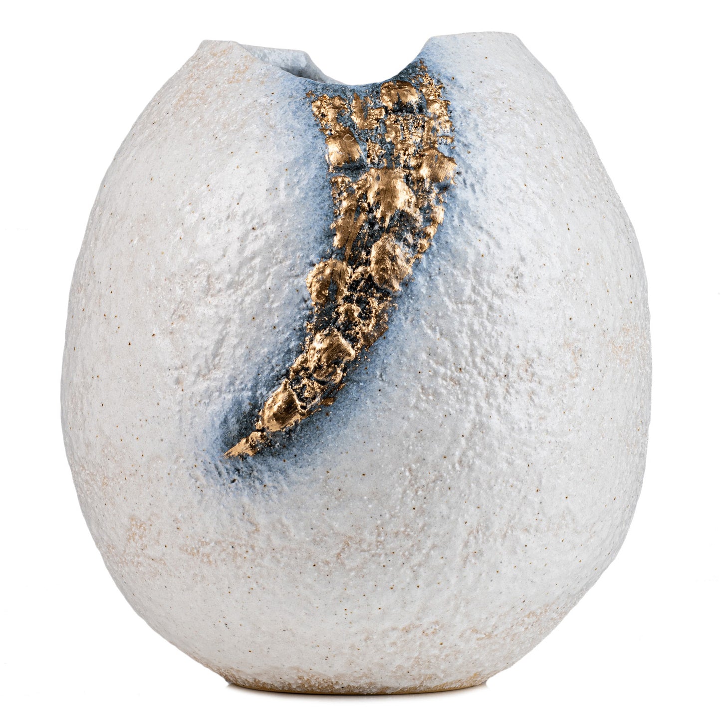 White and Gold Kinsai Quality Japanese Vase