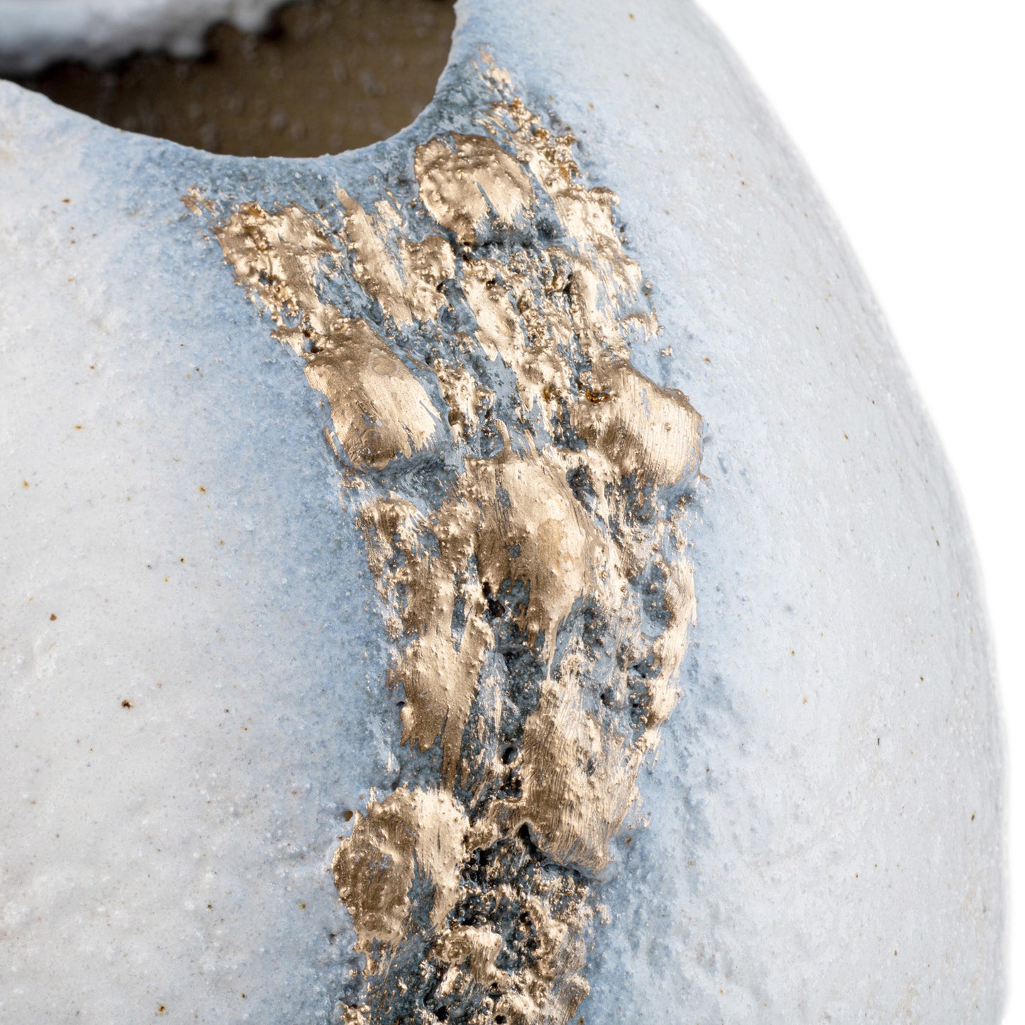 White and Gold Kinsai Quality Japanese Vase