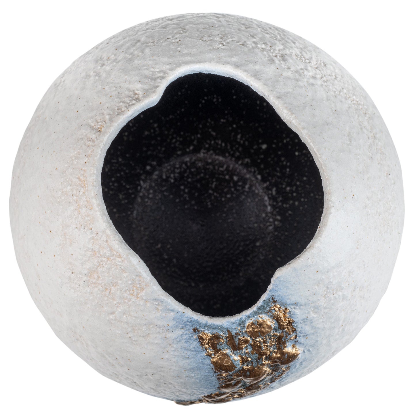 White and Gold Kinsai Quality Japanese Vase