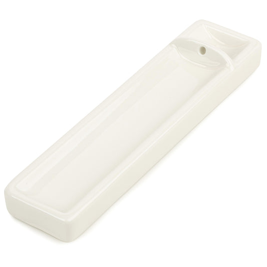 White Zen Ceramic Japanese Incense Tray