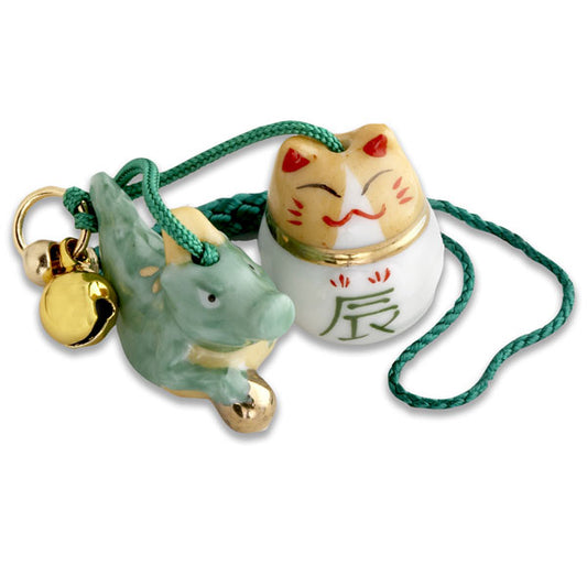 Year of the Dragon Lucky Cat Key Holder