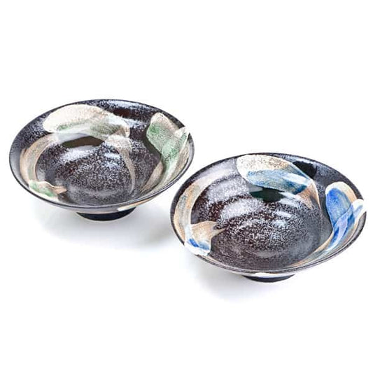 gold flash japanese bowls