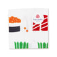 Sushi Japanese Handkerchief folded