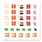 Sushi Japanese Handkerchief