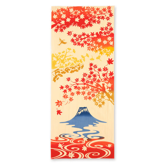 Mount Fuji in Autumn Japanese Cotton Tenugui