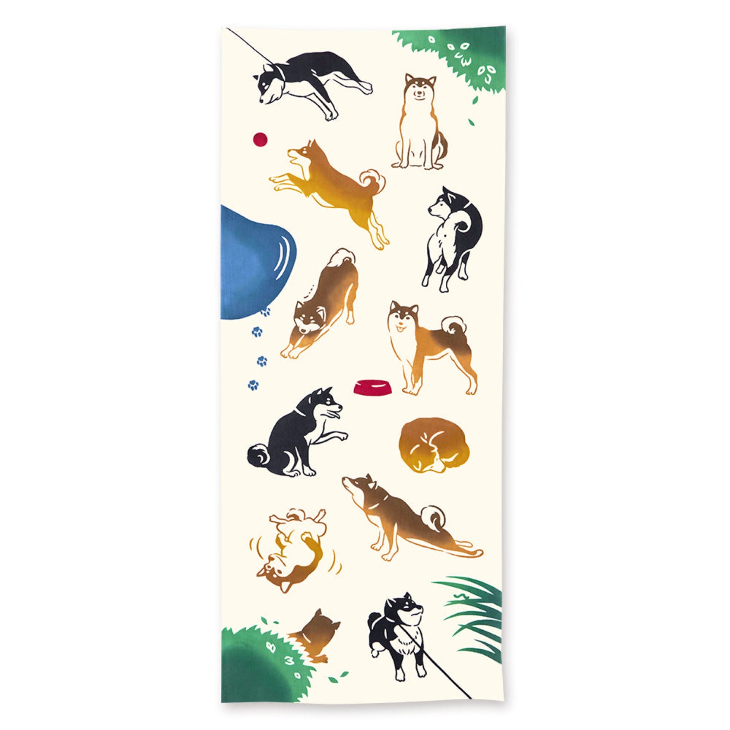 Shiba Inu Japanese Cotton Tenugui